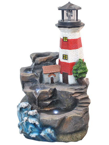 Lighthouse LED Light Water Feature 59cm