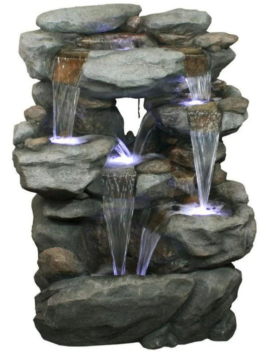 Zephyr - Large Outdoor Rock LED Light Water Feature