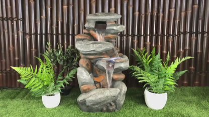 Haven - Rock Cascading LED Light Water Feature