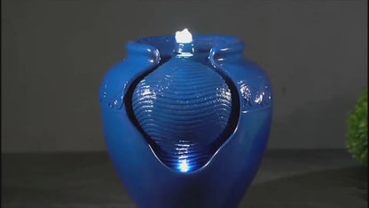 Seep -  Glazed Pot Jar Lighting Water Feature