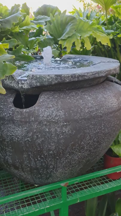 Fluidity - Glass Garden Water Feature 60cm