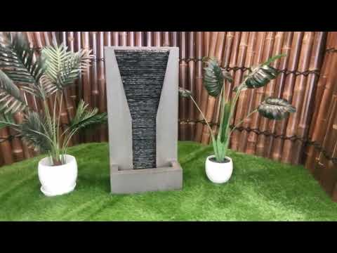 Resonate - Modern Waterfall Wall LED Light Water Feature