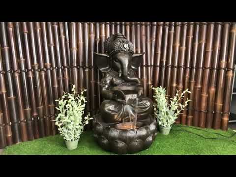 Ananta - Large Ganesha LED Light Water Feature