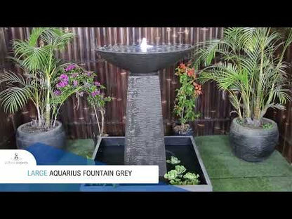 Umbul - Balinese Concrete Aquarius Tower Bowl Water Feature