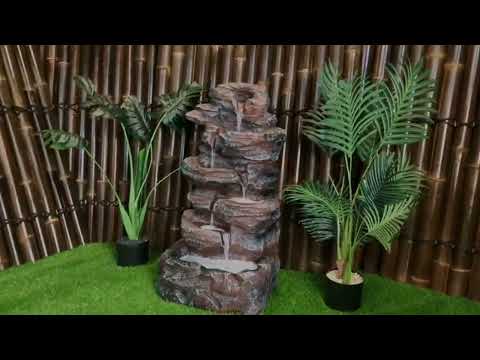 Oasis - Solar Cascading Rock Water Feature