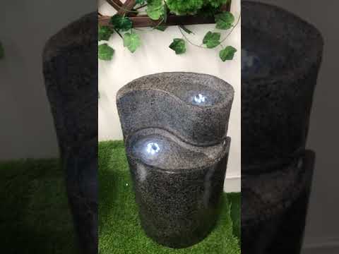 Yin and Yang LED Light Water Feature 50cm