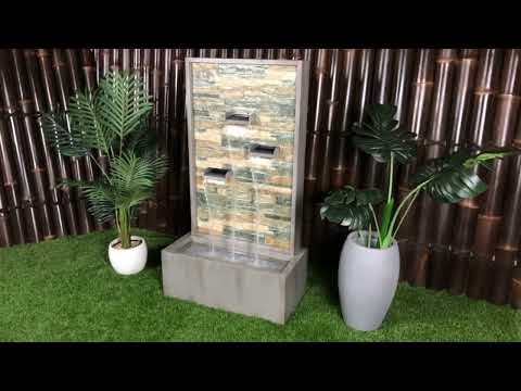 Sereno - Modern 3 Spouts Wall Water Feature