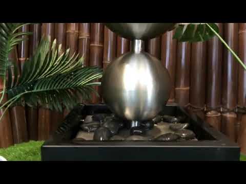 Cove - Stainless Steel Sphere Balls LED Light Water Feature