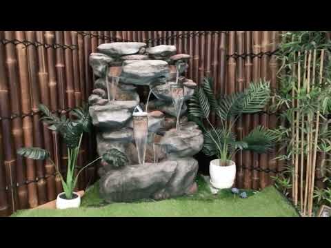 Zephyr - Large Outdoor Rock LED Light Water Feature