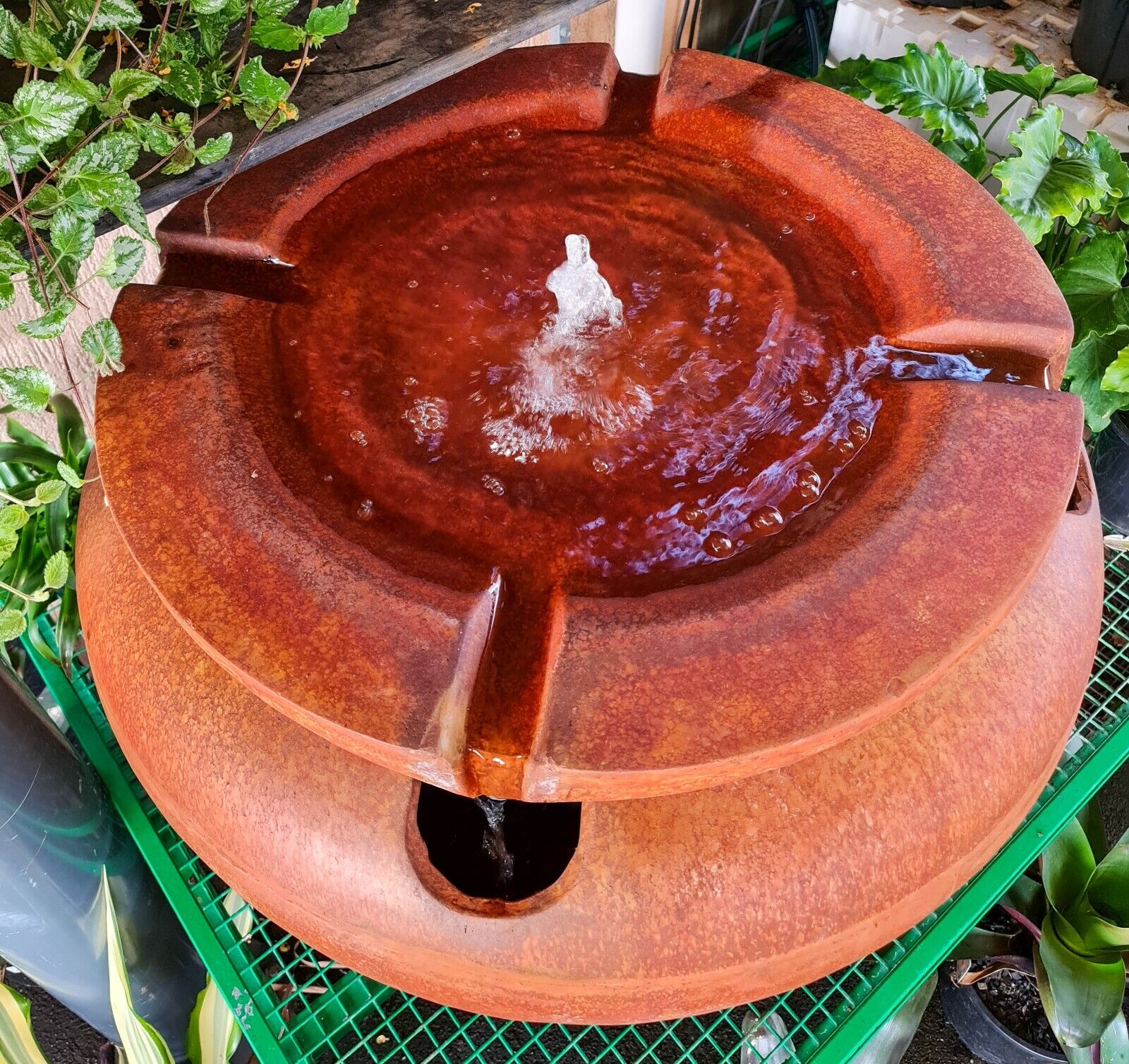 Fluidity - Glass Garden Water Feature