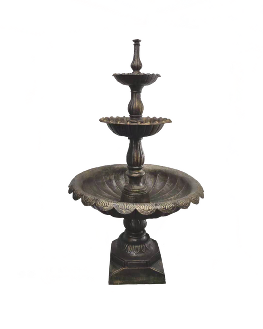 "Glimpses"- 3 Tier Cast Iron Water Feature
