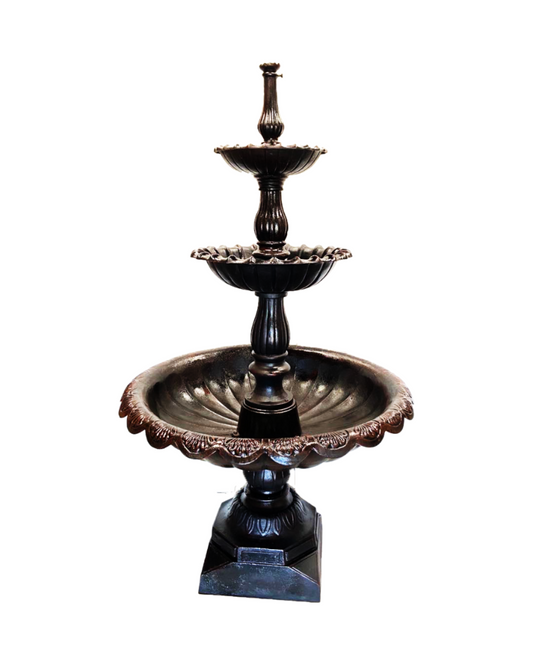 "Glimpses"- 3 Tier Cast Iron Water Feature