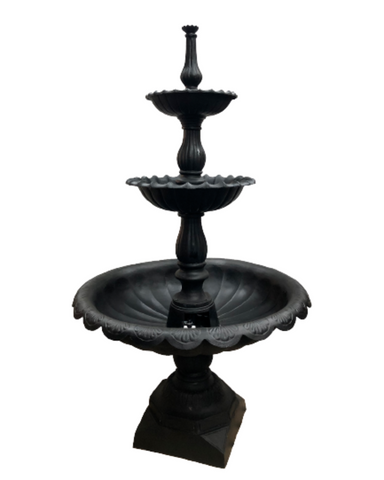 "Glimpses"- 3 Tier Cast Iron Water Feature