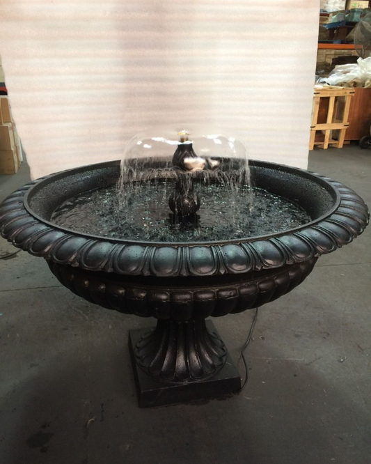 "Aquaedge"- Self Contained Cast Iron Water Feature