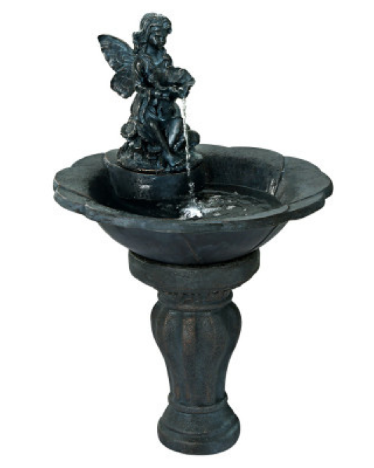 "Zenith"- Cascading LED Solar Garden Water Fountain