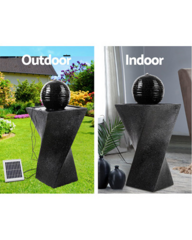 "Basin"- Twist style LED Solar Water Feature