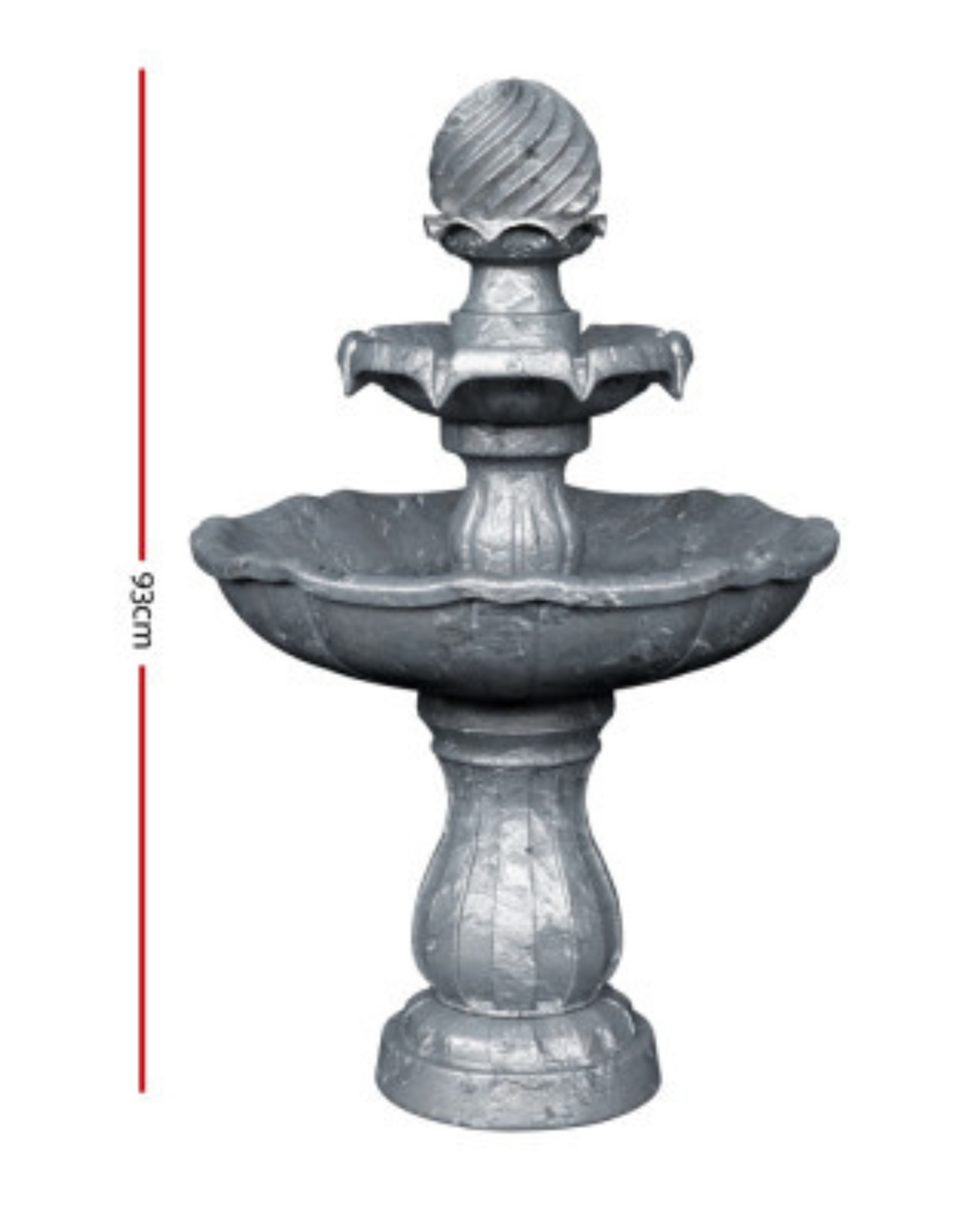 "Lakeside"- Cascading Solar 3 Tier Bird Bath Water Feature